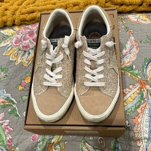 Vintage Havana GRANDE - LIGHT CAMEL GLITTER MULTI Size 8